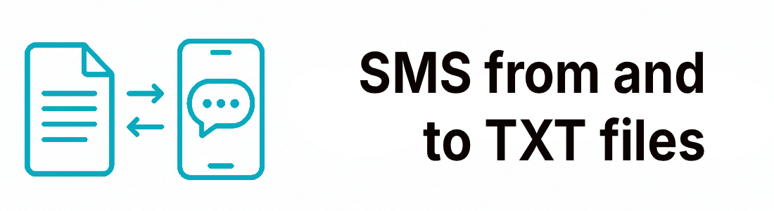 SMS from and to TXT files poster image