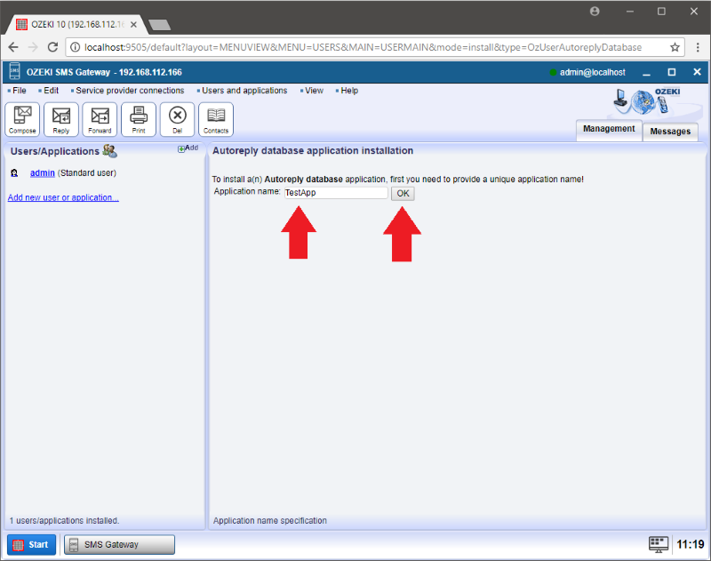 provide a unique username for your autoreply database user