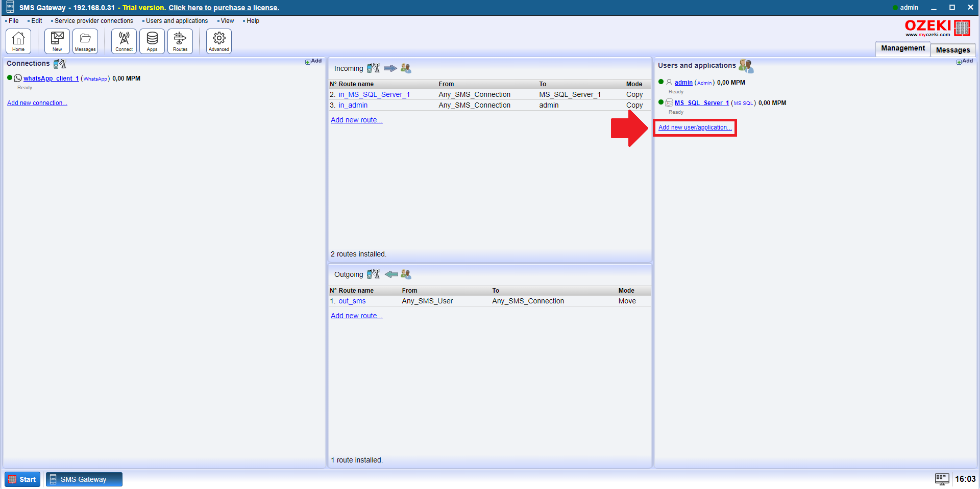 new sql connection