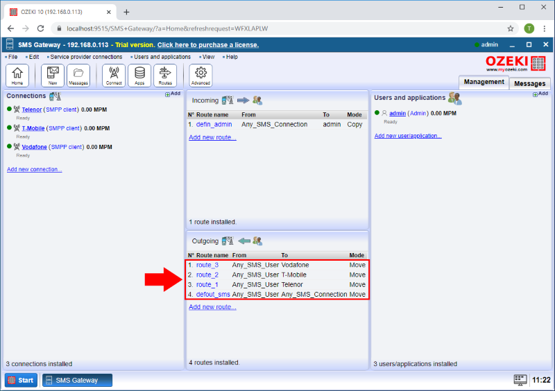 add new routing rule