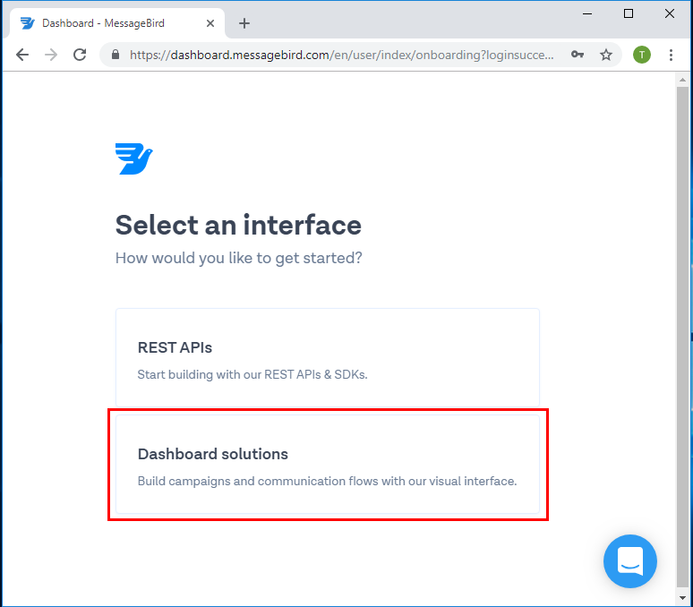 sélectionner les solutions du tableau de bord