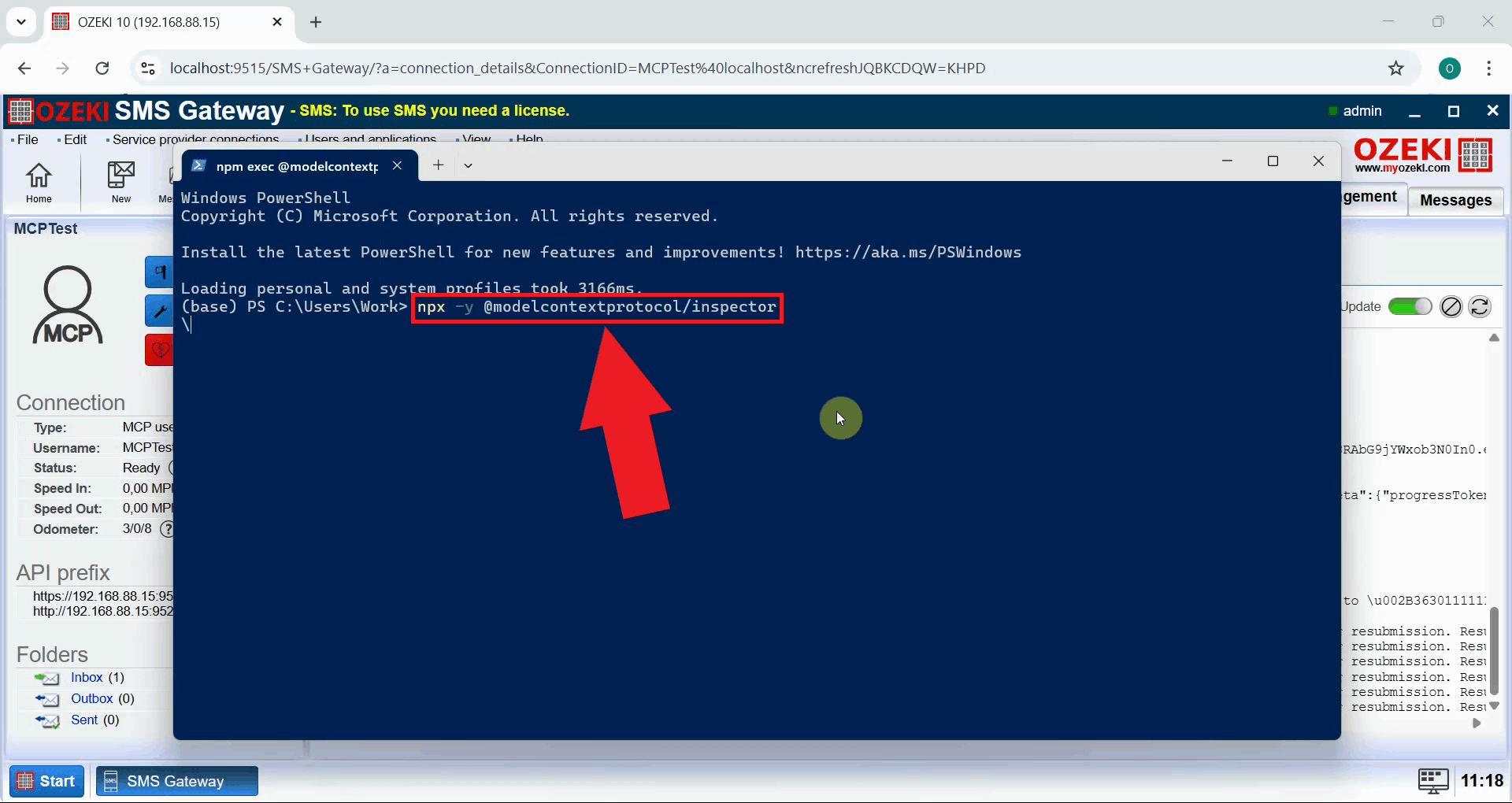 Start MCP Inspector