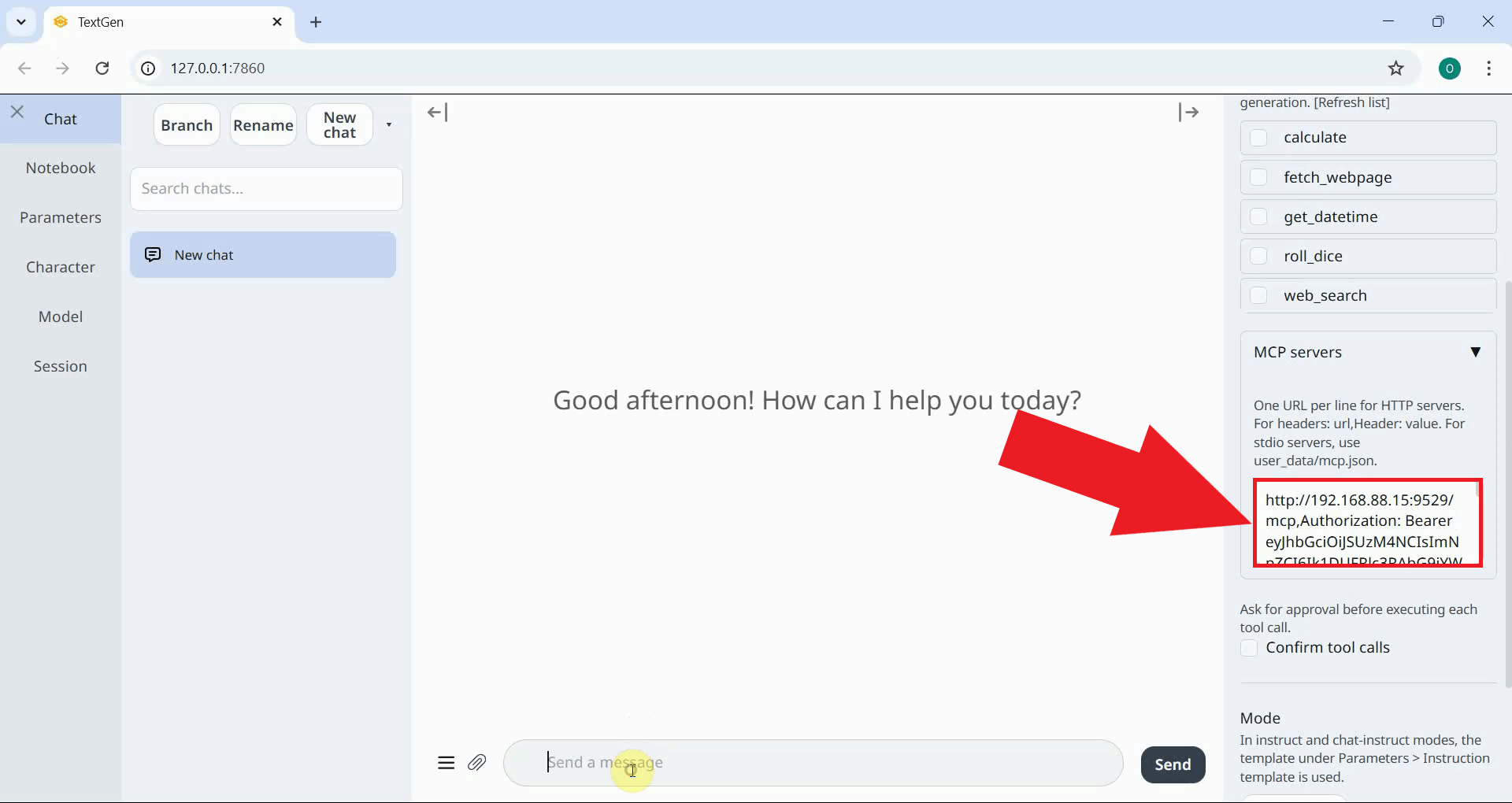 Add Ozeki SMS MCP server