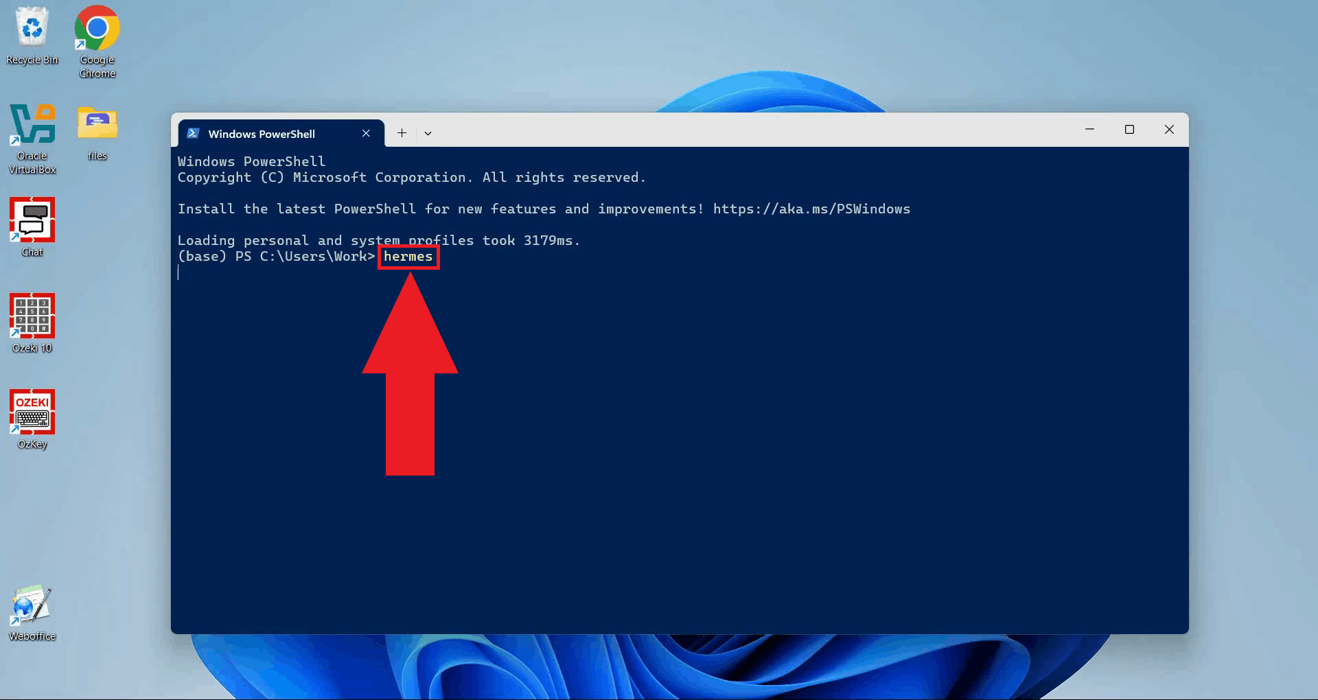 Launch Hermes Agent from terminal
